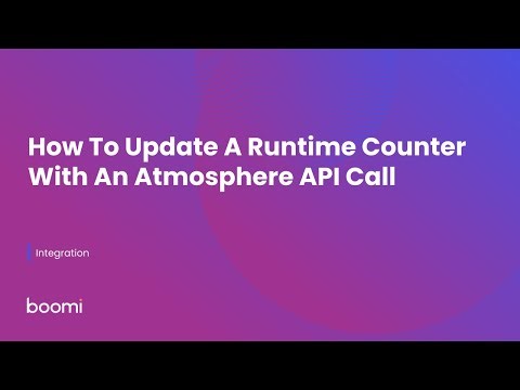 How To Update A Runtime Counter With An Atmosphere API Call