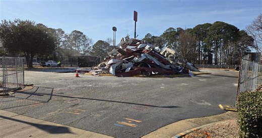 Demolition of Red Roof Inn making way for future redevelopment in Hampton