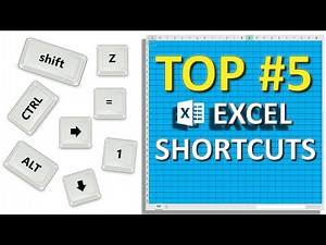 EXCEL's most used Shortcut KEYS