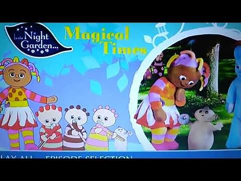 dvd menu walkthrough in the night garden magical times UK DVD 2015