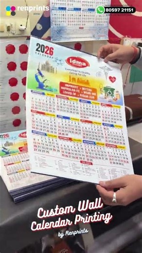 Customized Wall Calendar Printing by Renprints