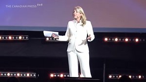 Industry Minister Mélanie Joly addresses AI conference