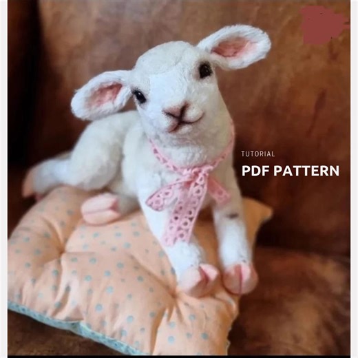 Lamb Plush Sewing Pattern: DIY Sheep Toy Tutorial (PDF). Christmas Gift - Etsy