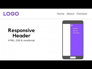 How to Create a Responsive Header with HTML, CSS & JavaScript