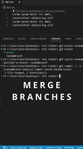 Git Branch and Merge!