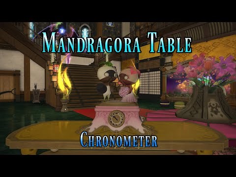 FFXIV: Mandragora Table Chronometer - Housing Item