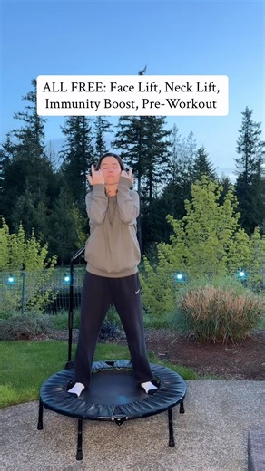 Just bounce, tap and pump your body for FREE #facelift #necklift #lymphaticdrainage #preworkout