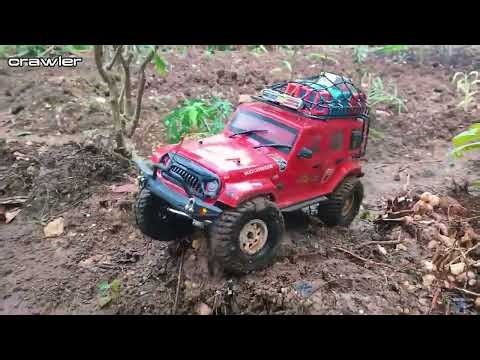 Mud, Power, and Grit: Red RC Car Takes Off-Road to the Extreme 4