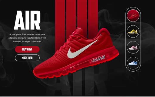 👟 E-Commerce Shoes Landing Page — Figma Prototype