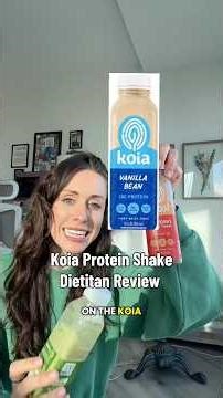 ‪@drinkkoia‬ gut health dietitian protein shake review #protein #fiber #guthealth #nutrition