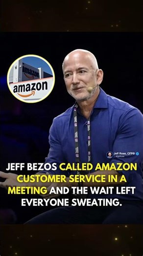 Jeff Bezos called Amazon customer service in a meeting