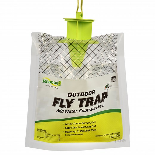 RESCUE! Outdoor Disposable Hanging Fly Trap, 1 Resin Trap