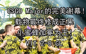 【正经翻译】小蜜蜂加冕为王！CSGO Major的完美谢幕 载物最终修成正果！巴黎Major2023 VIT 2-0 GL