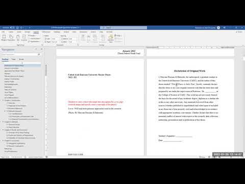 Thesis Formatting Workshop - New Template 2022