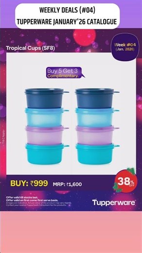 WEEKLY #04 TUPPERWARE BEST OFFERS|TUPPERWARE JANUARY 2026 CATALOGUE