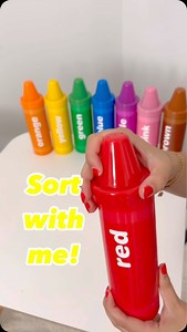 Join us in sorting fun! 🖍️🌈 This Rainbow Sorting Crayons set includes over 40 manipulatives for you and your child to enjoy. Perfect for color identification and matching, these jumbo crayons will delight your kiddos and add a cute touch to any playroom decor! Right now, these crayons are over 30% off on Walmart.com! Comment “CRAYON” to get the link! #learningresources #walmart #rainbow #sort #satisfying #playroomdecor #toddlertoys #walmartdealdays #onsale #aesthetic #finemotor #lrshare | Lear