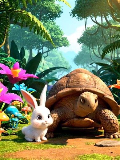 Bunny and Turtle Slow Walk Adventure
