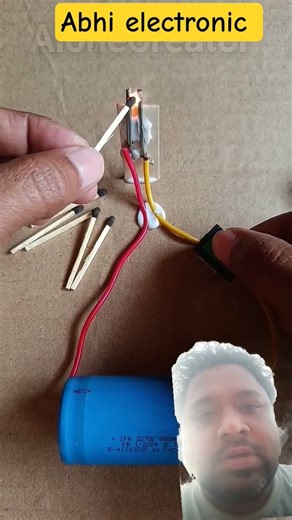 electronic lighter#battery charger #tranding #experiment #electricmotor #viral #shortvideo