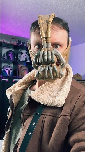 I Made Bane Mask From A Cardboard Boxe! 😅 #bane #thedarkknightrises