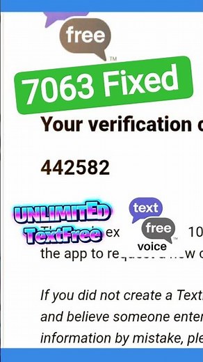 Create TextFree Account Errors fixed 7063#textfree #textfreevoice #textnow #7063 #googlevoice #tech