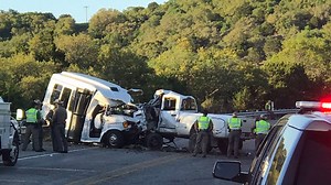 Report: Truck swerves more than 50 times before deadly church bus crash