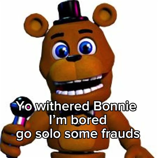 Withered Bonnie don’t hurt em now 😂😂😂🙏🙏🙏✌️✌️ #meme #anime #fnaf #slander #fyp