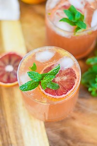 Blood Orange Bourbon Smash Cocktail - Dash of Jazz
