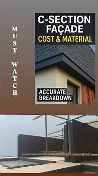 C-Section Façade Full Cost Breakdown | Aluminium vs MS Frame #engineering #construction #interior