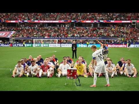 Norway Players Join Fans in Viking Row Celebration After Winning Against Ivory Coast