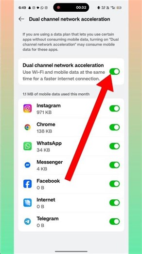 How To On Dual Channel Network Acceleration In Realme Phone #shorts #youtubeshorts #mobile