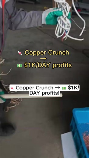 From tangled mess wire to clean copper. Proof machines make money