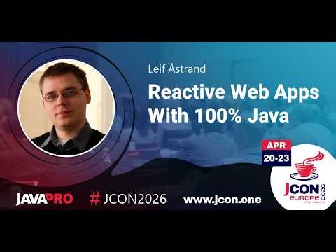 Reactive Web Apps With 100% Java | Leif Åstrand (EN)