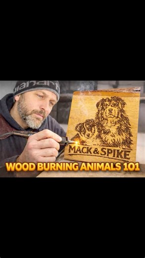 1st Time Wood Burning Dogs #woodburning