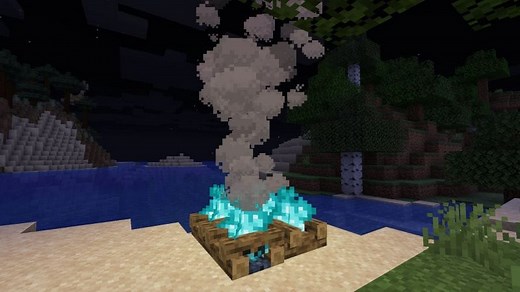 What does a soul campfire do in Minecraft?