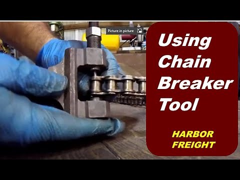 Using a Chain Breaker / Separator Tool From Harbor Freight
