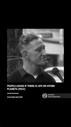 In 1962, the question of life on other planets was a notable topic of public discussion and scientific inquiry. ABC News in Australia captured the varied opinions of everyday people on this subject in a street interview segment for its program Four Corners. Credit: ABC News | History In Pictures