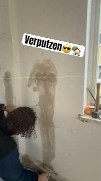 Wände verputzen ist ein Muss🏡🤩|Natürlich Rotband #bau #diy #renovation #handwerk #knauf#baustelle