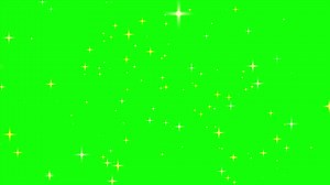 golden sparkles with green screen