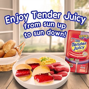 Enjoy Tender Juicy all day, every day! Get your faves here: San Miguel Mart - https://www.sanmiguelmart.ph/ Shopee - https://bit.ly/3mwZ3D9 Lazada - https://bit.ly/3IQzdlm #TenderJuicyHotdog #KidsCanTell | Purefoods Tender Juicy Hotdog