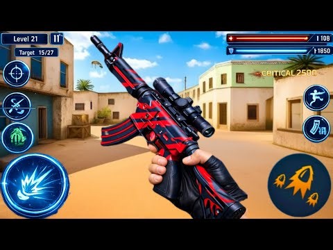 Modern FPS Strike 3D- Gun Shooting Game-Android Gameplay