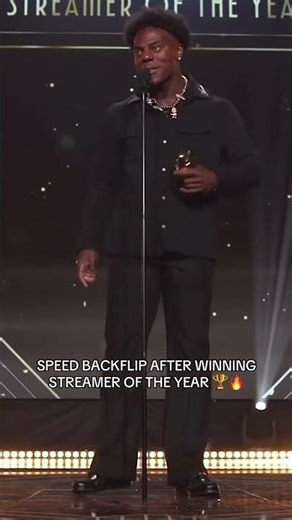 SPEED the streamerawards with best backflip #ishowspeed #streaming #speed #backflip #dirtyscoopmedia