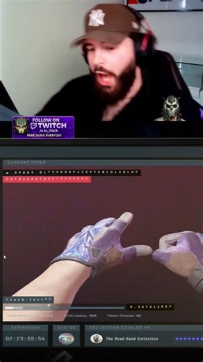 Crazy Glove Pull From The Death Hand Terminal 🔥 #cs2 #twitch #gaming #wtfcsgo #counterstrike2