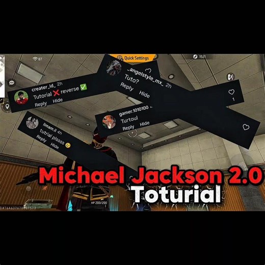 Michael Jackson 2.0 toturial ☠️🔥 #freefire #freestyle #freestyleplayer