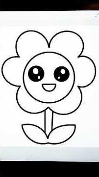 Apprendre à dessiner une fleur mignonne