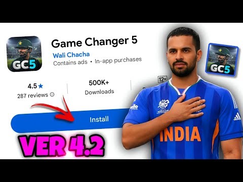 😍DOWNLOAD V4.2‼️Game Changer 5 V4.2 | Ipl Auction, T20 WC & Gameplay Ai