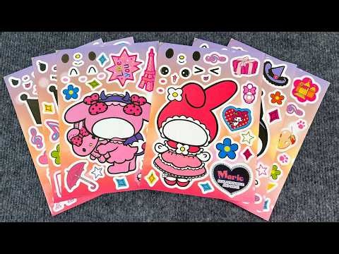 22 Minutes Satisfying👑Decorate with Sticker Book Kuromi Rainbow🌈Unicorn Paper