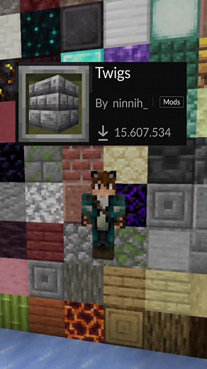 Mod para Tener mas Bloques en Minecraft - Twigs #Minecraft #minecraftmods #minecraftespañol #minecraftsurvival #parati