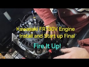 Kawasaki FR730V Engine Install in the Cub Cadet Sx60 and Firing it up!