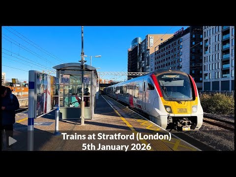 Trains at Stratford London | Elizabeth Line, Greater Anglia and Freight | 4K [Part 1]