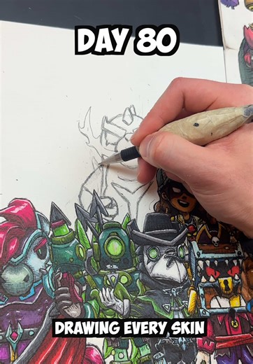 Drawing EVERY Brawl Stars skin Day 80 - Godzilla Buzz Top comments on YouTube get put into a poll to see who I draw next! Get the first ever EVERY skin poster here: https://the-davidic-one-shop.fourthwall.com/products/every-brawl-stars-skin-poster (Link also in bio) #brawlstars #brawl #brawltalk #newbrawler #brawlstarsupdate